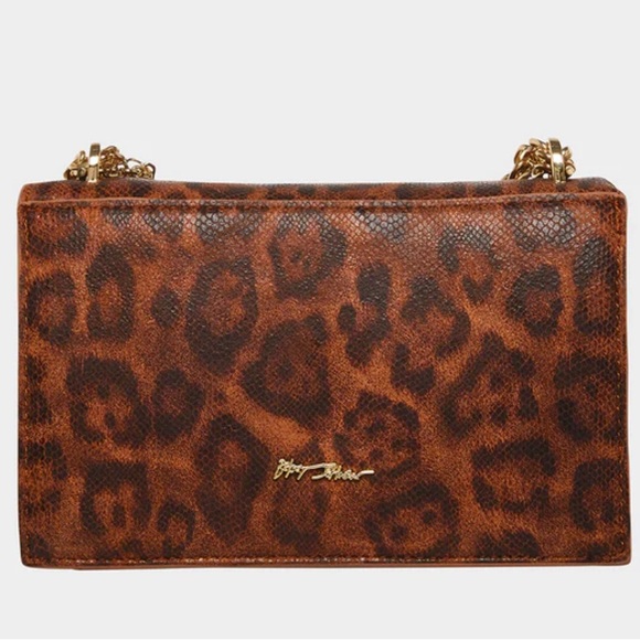 🎄Betsey Johnson GET CONVERSATIONAL SHOULDER BAG LEOPARD - Picture 4 of 6